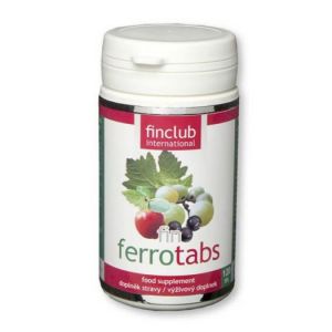 fin Ferrotabs - obsahuje železo, zinek, měď a vitamín C.